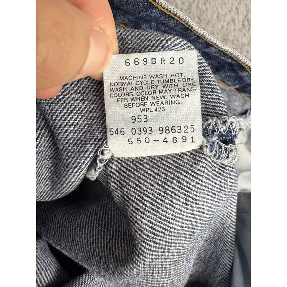 Vintage Levis Jeans Mens 33x30 Blue Denim 550 Relaxed Fit Taper Made in USA 90s - Picture 10 of 10